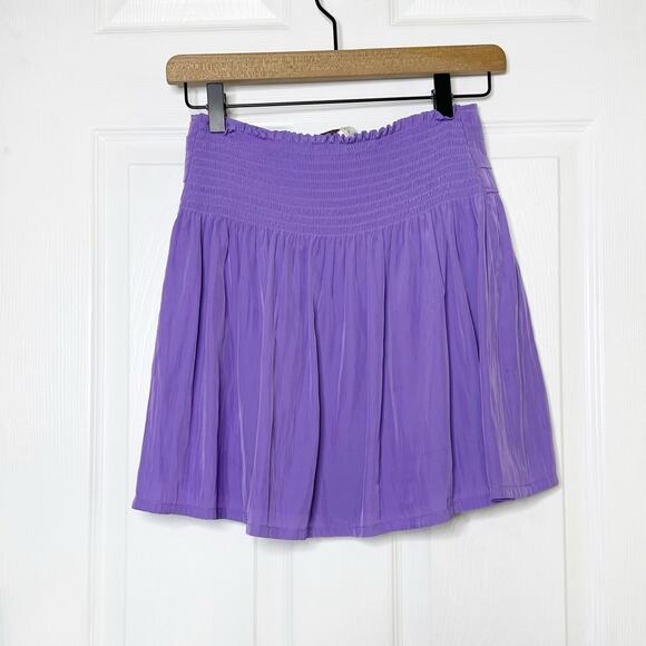 Ramy Brook Rosalie Mini Skirt Half Zip Purple Womens Size Small - Picture 8 of 8